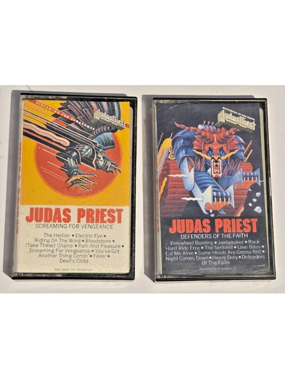 Judas Priest Cassette Lot Screaming for Vengeance Defenders of the Faith 80s